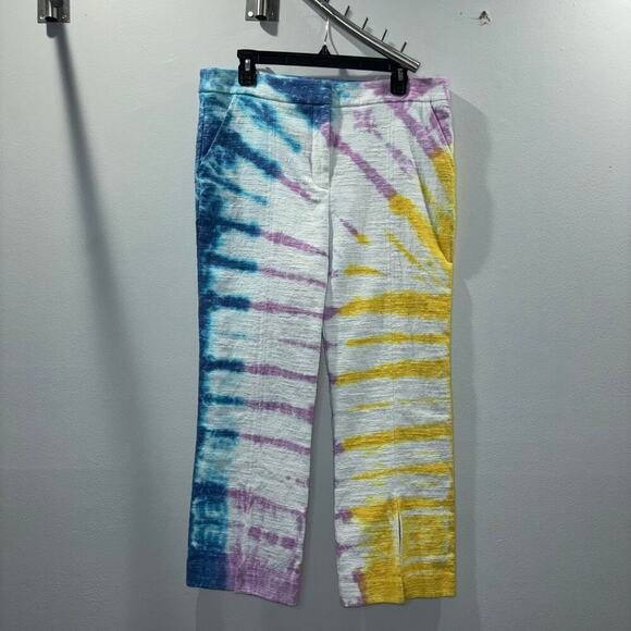 NWT Trina Turk North Beach Tie-Dye Cropped Pants Size 12 - Picture 3 of 14